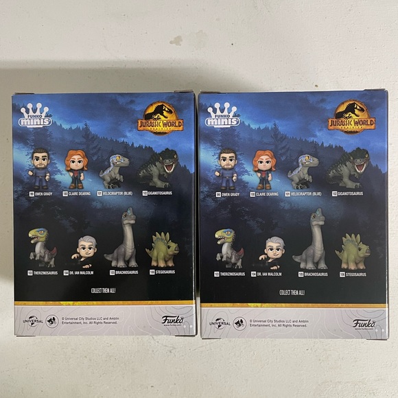 Owen Grady 99 & Claire Dearing 100 Jurassic World Funko Pop Minis New In Box - Picture 4 of 6